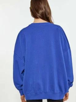 MyMo Sweatshirts & Sweatjacken<Damen Sweatshirt blau uni