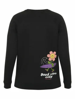 Chiemsee Sweatshirts & Sweatjacken<Damen Sweatshirt schwarz bedruckt
