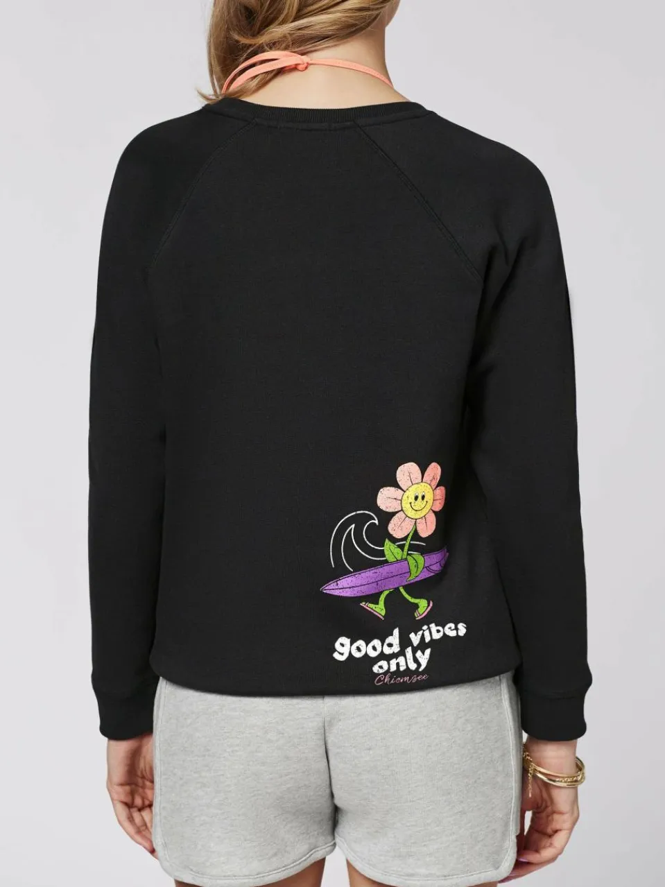 Chiemsee Sweatshirts & Sweatjacken<Damen Sweatshirt schwarz bedruckt