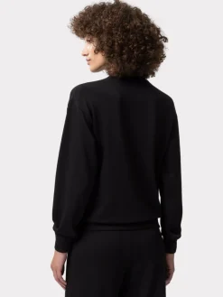 Les Lunes Sweatshirts & Sweatjacken<Damen Sweatshirt schwarz uni