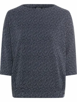 Olsen Sweatshirts & Sweatjacken<Damen Sweatshirt blau bedruckt