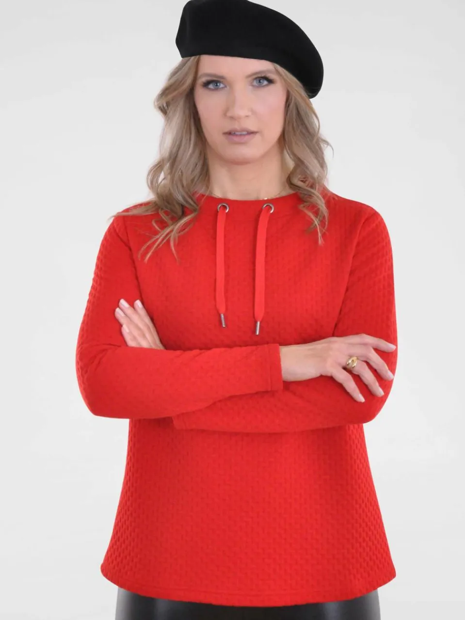 Navigazione Sweatshirts & Sweatjacken<Damen Sweatshirt rot uni