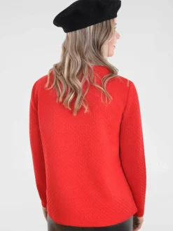 Navigazione Sweatshirts & Sweatjacken<Damen Sweatshirt rot uni