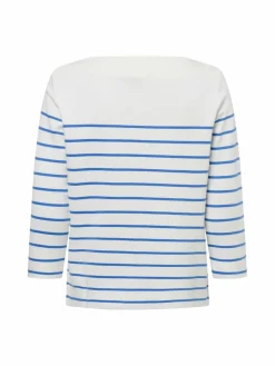 s.Oliver Sweatshirts & Sweatjacken<Damen Sweatshirt weiß blau gestreift