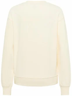 Mustang Sweatshirts & Sweatjacken<Damen Sweatshirt weiß uni
