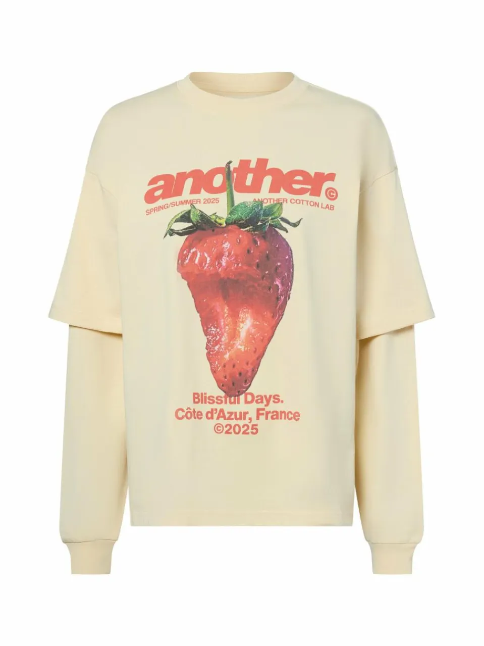 Another Cotton Lab Sweatshirts & Sweatjacken<Damen Sweatshirt - Blissful Days aprikot rot bedruckt