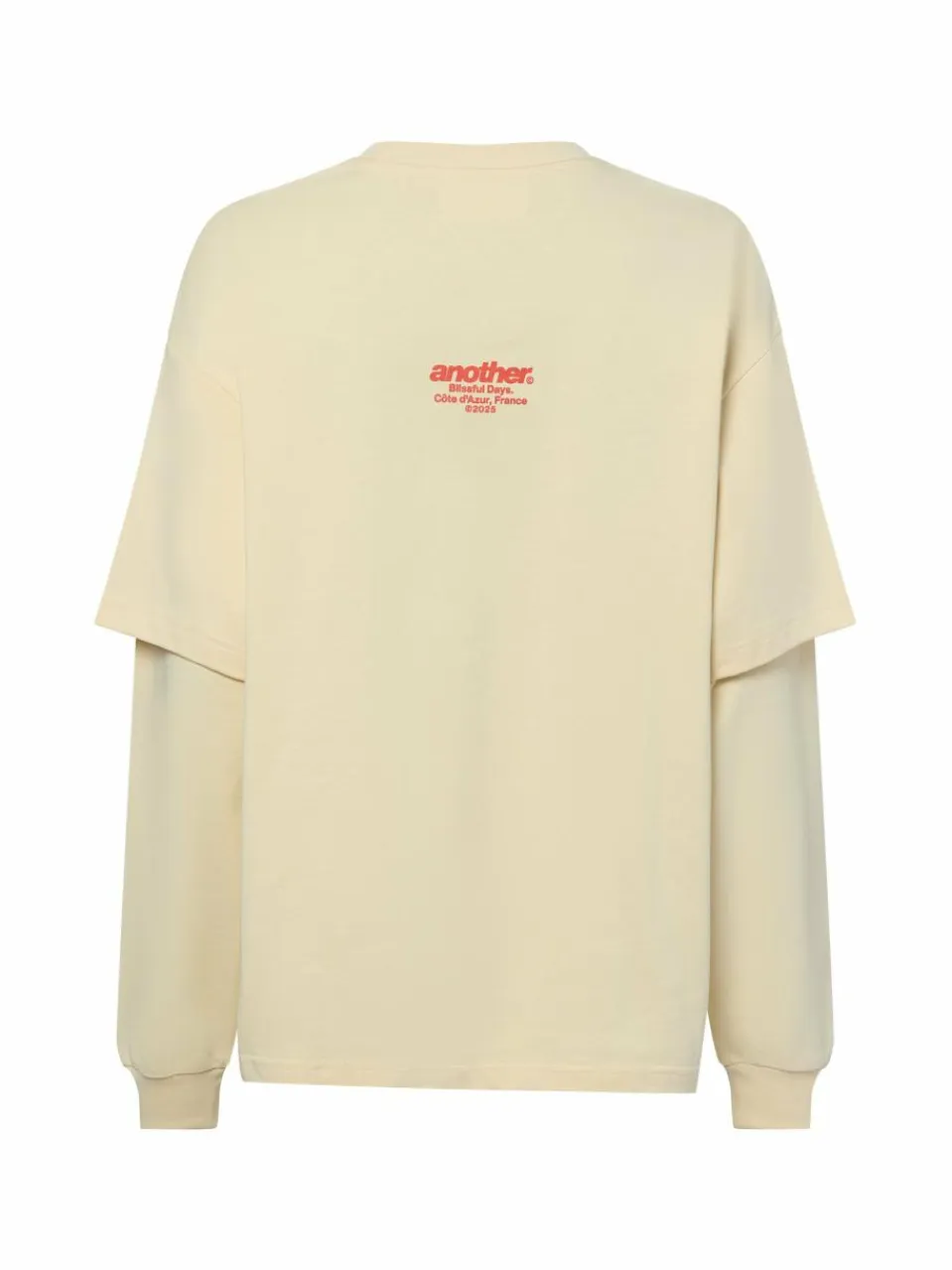 Another Cotton Lab Sweatshirts & Sweatjacken<Damen Sweatshirt - Blissful Days aprikot rot bedruckt