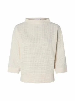 Opus Sweatshirts & Sweatjacken<Damen Sweatshirt - Gulopi ecru strukturiert