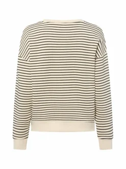 Msch Copenhagen Sweatshirts & Sweatjacken<Damen Sweatshirt - MSCHIma ecru schwarz gestreift