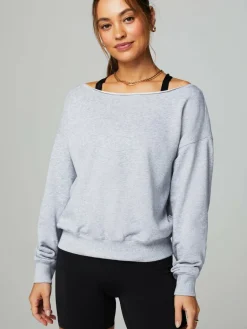 Fabletics Sweatshirts & Sweatjacken<Damen Sweatshirt - Year Round Terry grau uni