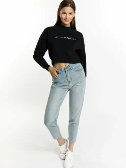 Damen MyMo Sweatshirts & Sweatjacken>Damen Sweatshirt cropped
