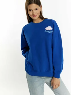 Damen MyMo Sweatshirts & Sweatjacken>Damen Sweatshirt mit Applikation