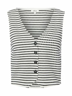 Damen s.Oliver Sweatshirts & Sweatjacken|Jacken & Westen>Damen Sweat-Weste