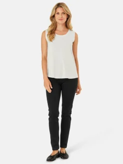 Masai Blusen<Damen Tanktop weiß uni