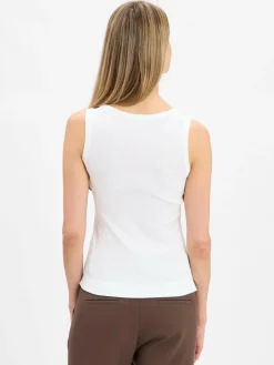 JOOP! Shirts & Tops<Damen Tanktop weiß uni