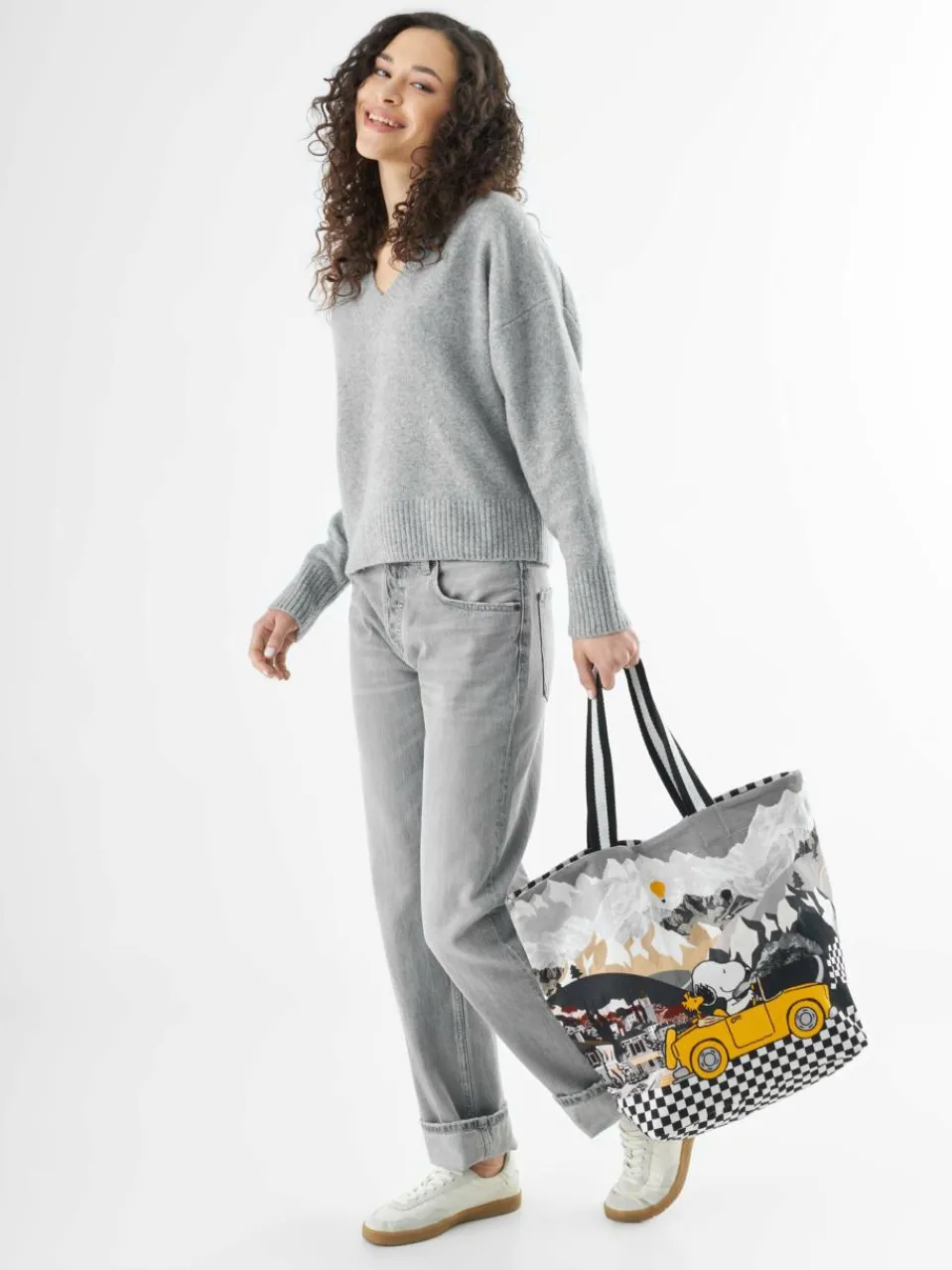 Codello Taschen & Rucksäcke<Damen Tasche grau bedruckt