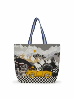 Codello Taschen & Rucksäcke<Damen Tasche grau bedruckt