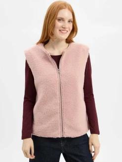 Damen Marie Lund Collection Jacken & Westen>Damen Teddyfell-Weste