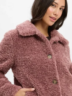 Fuchs Schmitt Jacken & Westen<Damen Teddyjacke altrosa uni