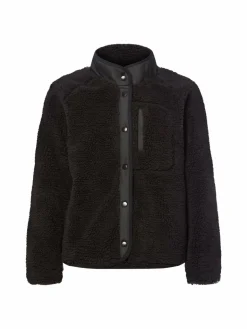 Marie Lund Jacken & Westen<Damen Teddyjacke schoko uni