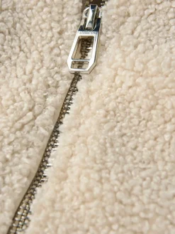 Street One Jacken & Westen<Damen Teddy-Jacke beige uni