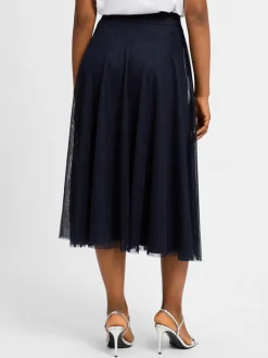 zero Röcke<Damen Tüllrock marine uni