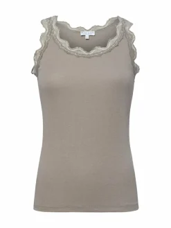 Marie Lund Shirts & Tops<Damen Top taupe uni