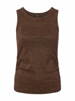 zero Shirts & Tops<Damen Top mocca uni