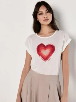 Apricot Shirts & Tops<Damen Top rot bedruckt