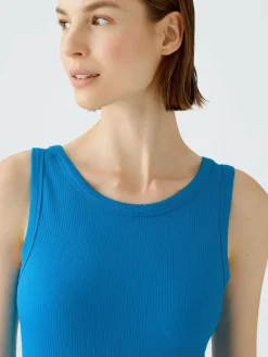 Oui Shirts & Tops<Damen Top blau uni