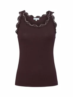 Marie Lund Shirts & Tops<Damen Top bordeaux uni