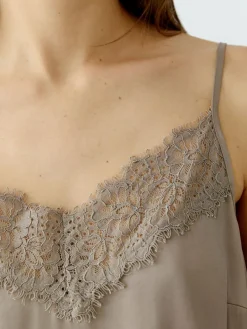 Oui Shirts & Tops<Damen Top beige uni