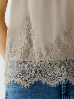 Oui Shirts & Tops<Damen Top beige uni