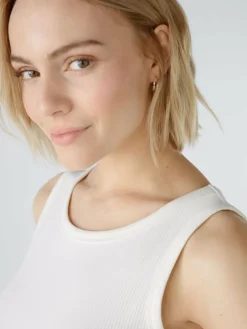 Oui Shirts & Tops<Damen Top ecru uni