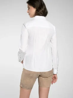 Spieth & Wenksy Blusen<Damen Trachtenbluse - Filament weiß uni