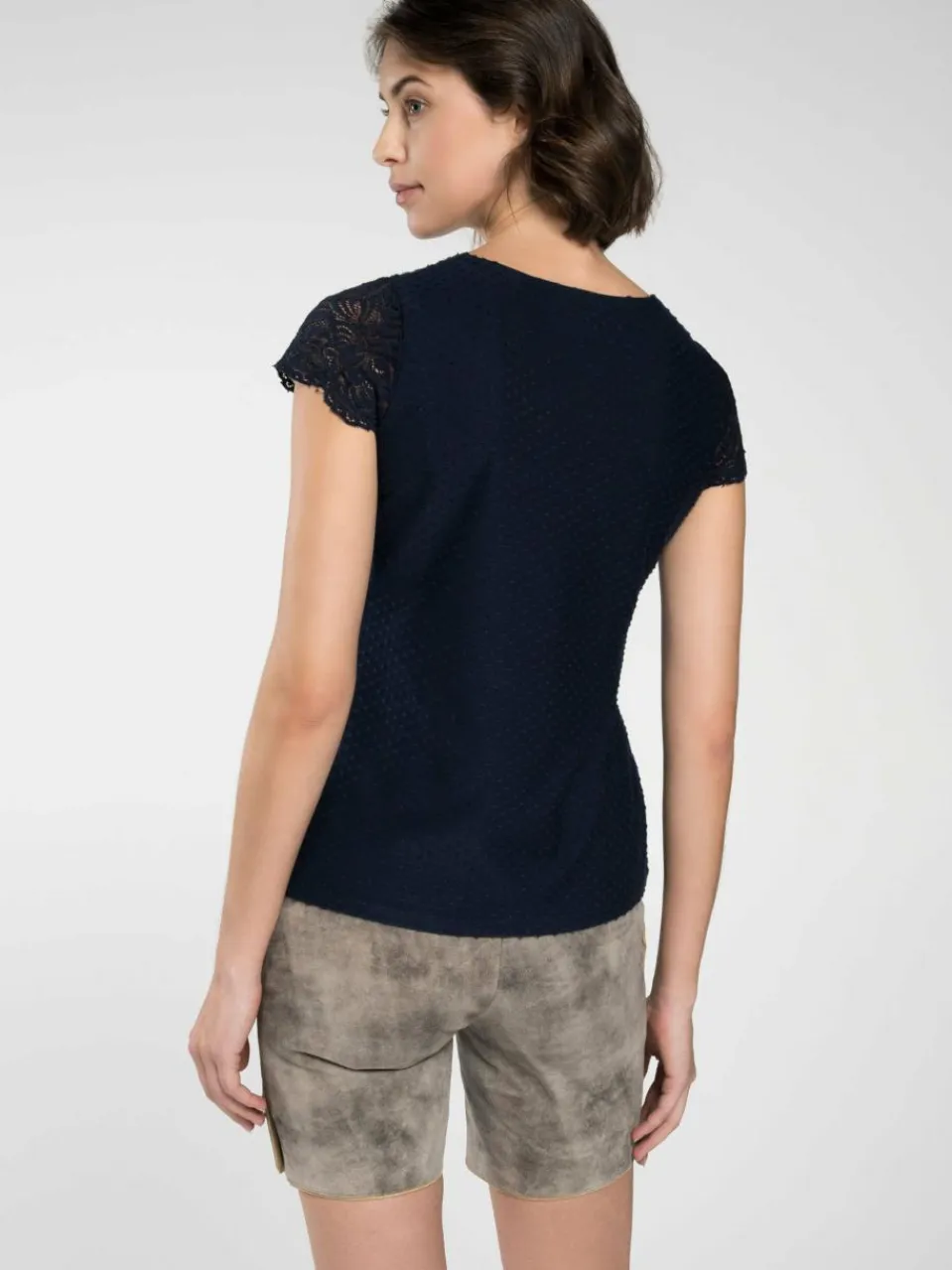 Spieth & Wenksy Blusen<Damen Trachtenblusen - Fanja blau gepunktet