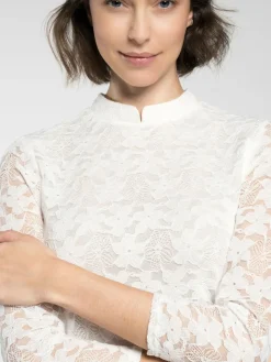Spieth & Wenksy Blusen<Damen Trachtenblusen - Fleurette weiß uni
