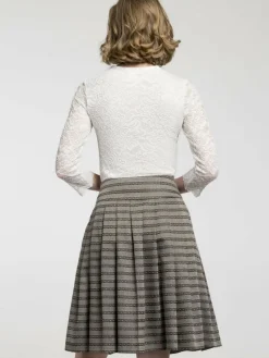Spieth & Wenksy Röcke<Damen Trachtenrock - Babette taupe gestreift