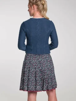 Spieth & Wenksy Pullover & Strickjacken<Damen Trachtenstrickjacke - Bonn blau uni