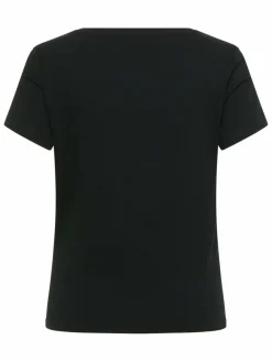 Mustang Shirts & Tops<Damen T-Shirt schwarz uni