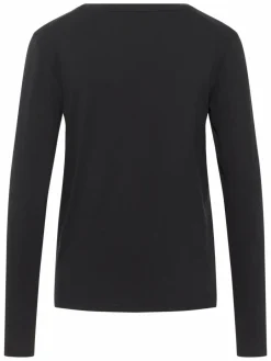 Mustang Shirts & Tops<Damen T-Shirt schwarz uni