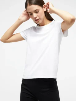 Mustang Shirts & Tops<Damen T-Shirt weiß uni