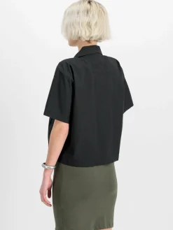 Alpha Industries Shirts & Tops<Damen T-Shirt schwarz uni