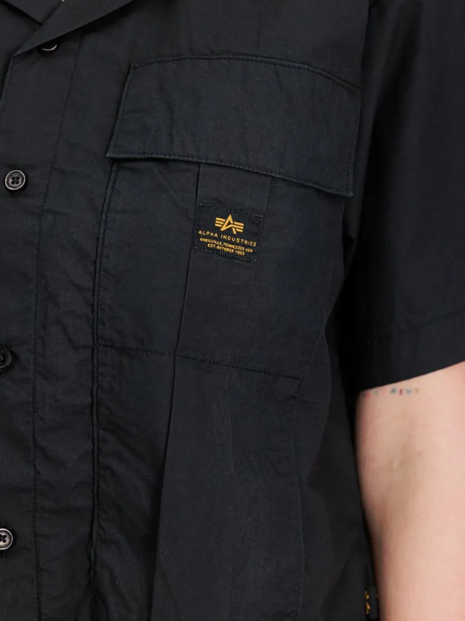 Alpha Industries Shirts & Tops<Damen T-Shirt schwarz uni