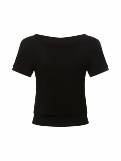 zero Shirts & Tops<Damen T-Shirt schwarz uni