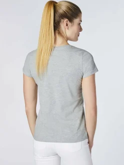 Polo Sylt Shirts & Tops<Damen T-Shirt hellgrau grau uni