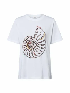 s.Oliver Shirts & Tops<Damen T-Shirt weiß bedruckt