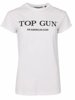 Topgun Shirts & Tops<Damen T-Shirt weiß bedruckt
