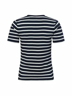 Tommy Hilfiger Shirts & Tops<Damen T-Shirt marine ecru gestreift