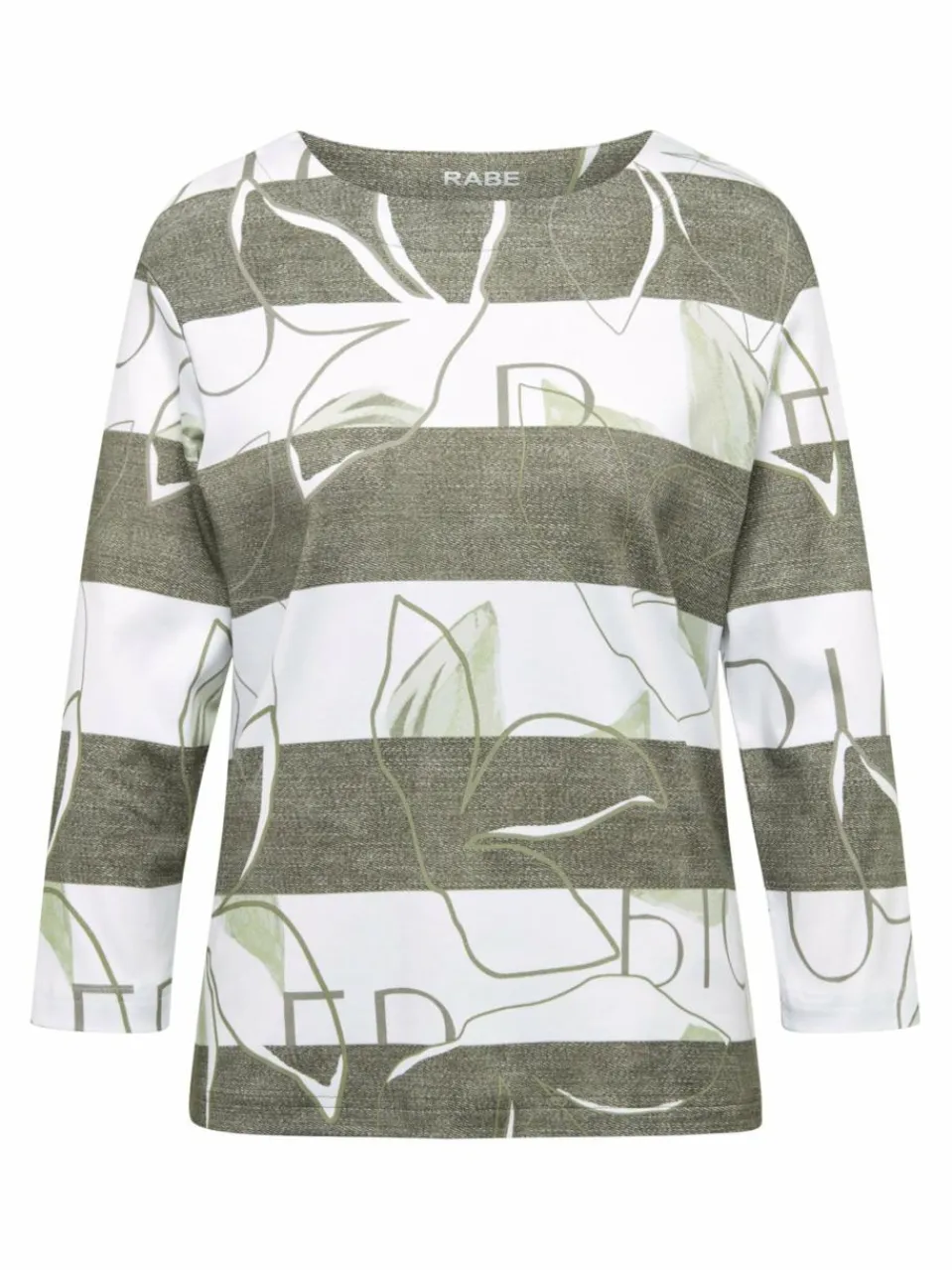 RABE Shirts & Tops<Damen T-Shirt grün gemustert